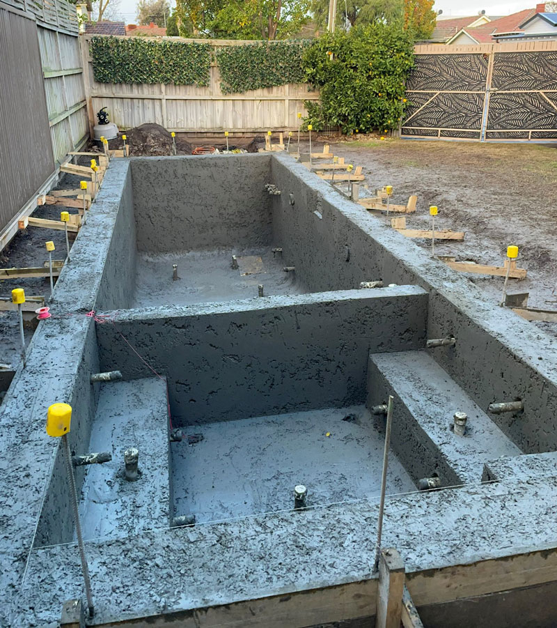 concrete inground swimming pool construction by Ultimate in Melbourne concrete inground swimming pool construction by Ultimate in Melbourne